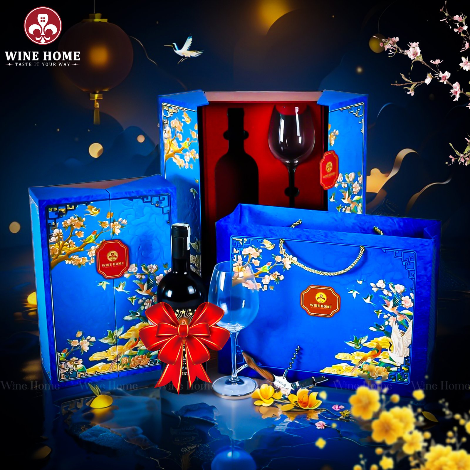 Hộp Quà Tết Cao Cấp Sắc Xuân 2026 SX04 Hộp Quà Tết Cao Cấp Sắc Xuân 2026 SX04